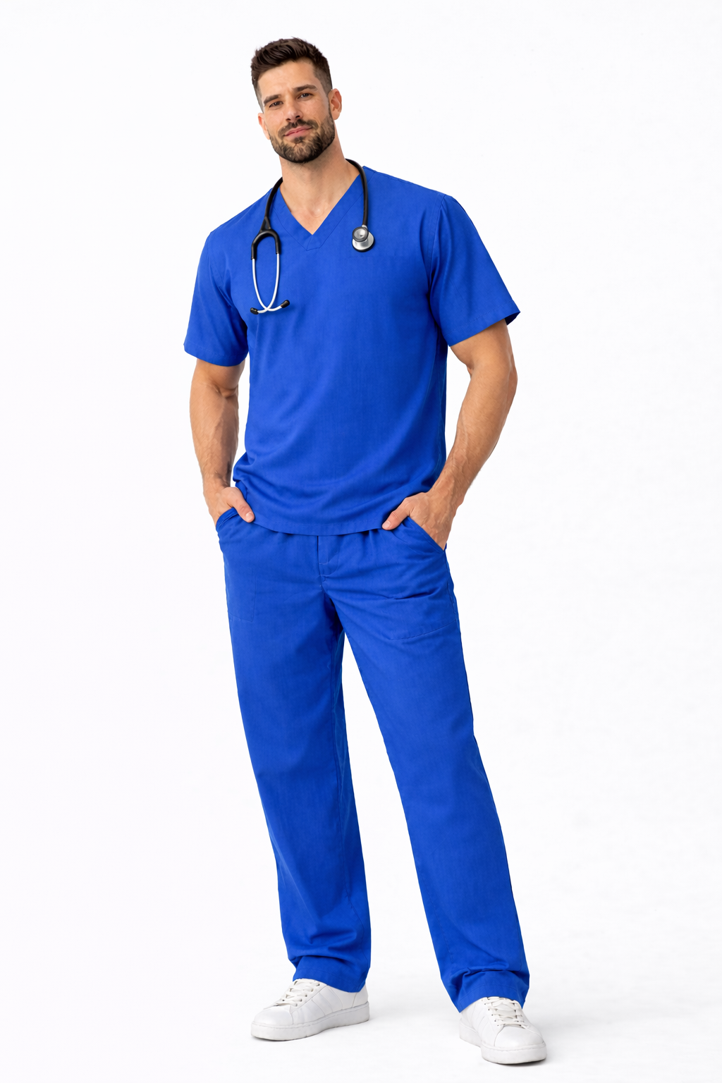 Scrub Unissex Pijama Cirurgico Profissional Gola V - Imagem 2