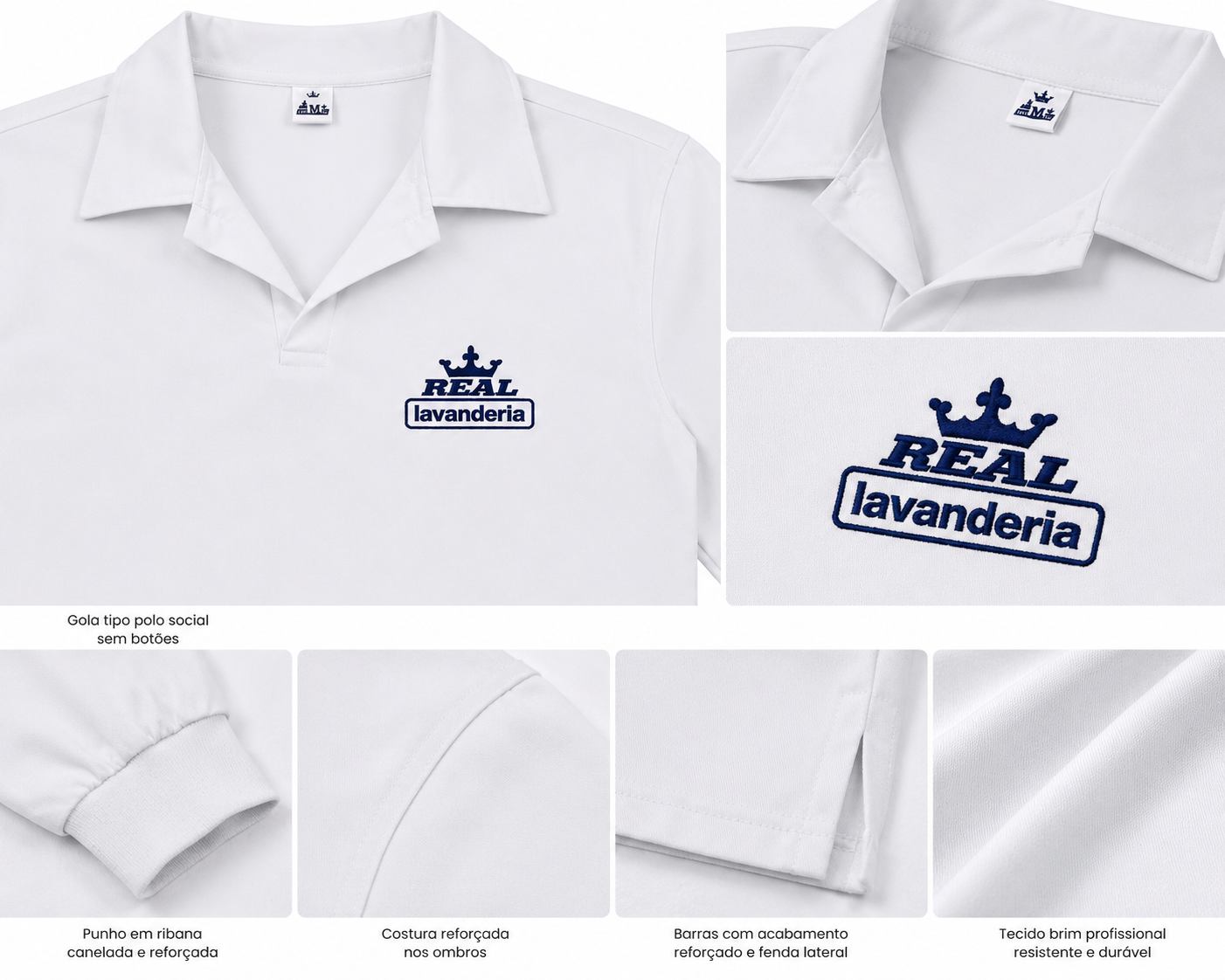 CAMISA BRIM LEVE PROFISSIONAL INDUSTRIAL – CONFORTO E DURABILIDADE PARA O DIA A DIA - Imagem 3