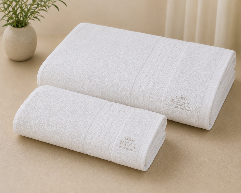 KIT TOALHA BANHO + ROSTO – MACIEZ, ABSORÇÃO E QUALIDADE PARA O DIA A DIA - Imagem 2